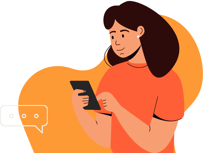 Girl Avatar on Contact Us Page